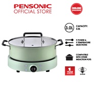Pensonic Induction Cooker Green 3.0L PIC-2006X - 9 Power & Temperature Settings - Compatible with Ot