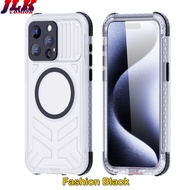 JLK เคส MagSafe กันน้ำสำหรับ IPhone15โปรโมชั่น IP68กีฬาว่ายน้ำฤดูร้อนสำหรับ iPhone 15 Plus 15Pro 15