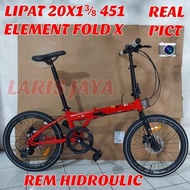 Sepeda Lipat Element Fold X D4Mn Sepeda Lipat 20 Inch Element Fold X 8
