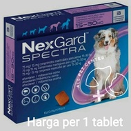 Nexgard Spectra Size L, Original Merial Premium Dog Flea Medicine