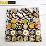 {JOEY Dessert Platter} Party Box Triple Combo #2 - Mini Eclairs/Tarts/Puffs