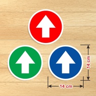 Vinyl Sign Sticker Direction Indicator Arrow Sign Sticker Marka Arrow 14 cm