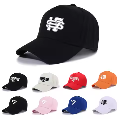Kpop 17 Athletic Baseball HOSHI X WOOZI 1st Single Album BEAM CARAT Cap Graphic Print Ponytail Hats 