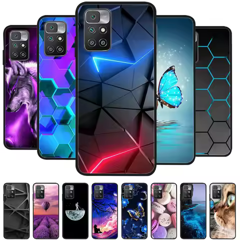 For Xiaomi Redmi 10 Case on Redmi10 Soft Silicone TPU Back Cover Phone Case For Xiaomi Redmi 10 Case