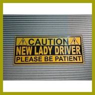 ═ ➣  Magnetic New Lady Driver Decal Sticker for Car