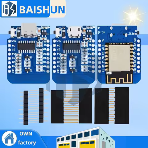 WeMos D1 Mini ESP8266 ESP-12F ESP12 Module WiFi Development Board Micro USB 3.3V Based On ESP-8266EX