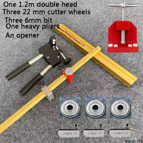120/90/60cm Double-head T Type Ceramic Tile Pusher Glass Tile Push Knife Cutting Tools Glass Tile Op