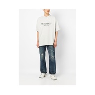 Hong Kong Direct Mail Trendy Luxury Vetements Ladies "Vetements limited edition" White T