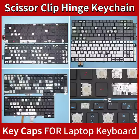 Replacement Keycap Key Cap & Scissor Clip & Hinge For Dell Latitude Vostro Inspiron Xps Precision Al