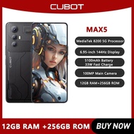 CUBOT MAX 5 Smartphone 5G Android 14 Dimensity 8200 6.95" 144Hz Screen 12GB RAM+256GB ROM 5100mAh Ba