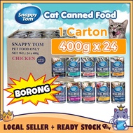 CATQUEEN Snappy Tom Murah Cat Food Cat Wet Food Canned Makanan Kucing Tin Wet Food Cat Tin Snappy To