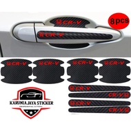 Sticker cutting Carbon handle 8pcs HONDA CRV Newest Car Door handle Protector