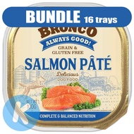 Bronco Salmon Pâté Dog Wet Food 100g X96