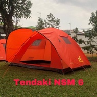 TENDA CAMPING TENDAKI NSM 6 TENDA CAMPING KAPASITAS 6 ORANG DOUBLE