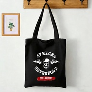 Tote Bag A7x Retro Rock Band AVENGED SEVENFOLD ASIA TOUR 2026 Simple Shoulder Carry Canvas 01