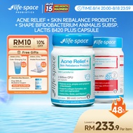Life-Space Acne Relief + Skin Rebalance Probiotic +LIFE-SPACE SHAPE BIFIDOBACTERIUM LACTIS B420 PLUS