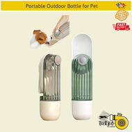 3 in 1 Outdoor Handy Cup Pet Feeding Bottle Pet Travel Water Bottle-Foldable Cup
