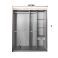 4ft & 5ft Sliding Door Wardrobe / 4 kaki & 5 kaki Almari Baju Gelongsor
