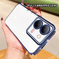 Vivo Y78M V2278A Y27 5G V2302  Y100i V2279A Y27S 5G V2322 Light Luxury Crystal Clear Phone Case