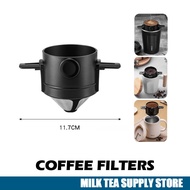 500μm Portable Reusable Coffee Dripper Coffee Filters Drip Tea Holder Mesh Baskets