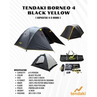 TENDA BORNEO 4P TENDAKI TERBARU TENDA CAMPING OUTDOOR TENT TENDA BORNEO 4 ORANG ORANGE TENDA GUNUNG 
