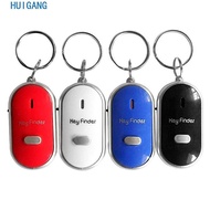 HUIGANG Keyfinder 4 Colors Mini Whistle Sensors Pet Tracker Keychain Light Torch Locator Tracker