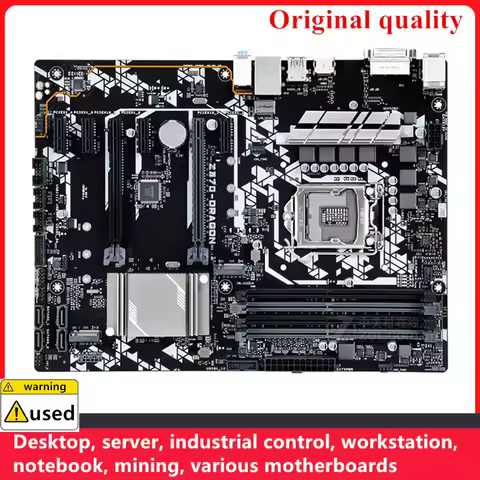 For Z370-DRAGON Motherboards LGA 1151 DDR4 64GB ATX For Intel Z370 Desktop Mainboard M.2 NVME SATA I