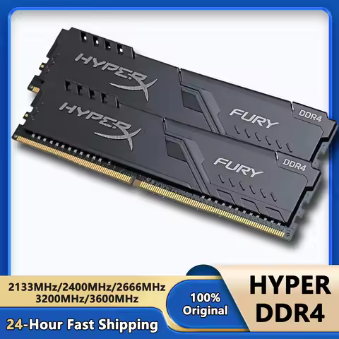 HyperX Fury 8GB 16GB 32GB DDR4 3600MHz 3200MHz 2666MHz 2400MHz 2133MHz DRAM DIMM 288pin 8G 3200 16G