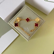 Van Cleef & Arpels Bracelet Delicate Bangle Hollow Monogram Letter Logo Titanium Steel Waterproof No