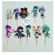 Gacha Life Birthday Cupcake Topper Birthday Cupcake Decoration/