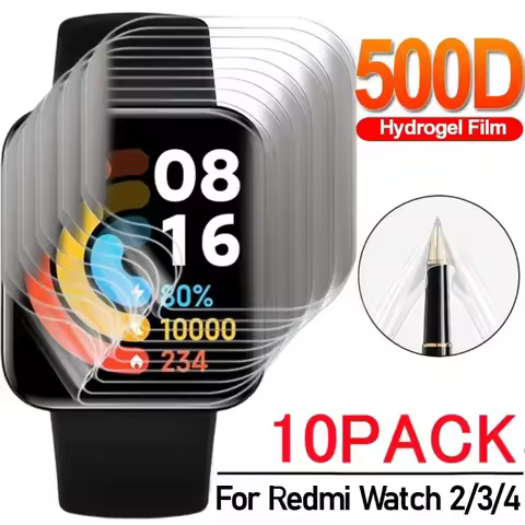 For Redmi Watch 4 2Lite 3Lite Watch4 Screen Protector Soft Anti-Scratch Protective Hydrogel Film For