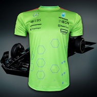 F1 Round Neck T-Shirt F1 Mercedes Amg Petronas F1 2024 FM0095 Printed All Over Size S-5XL