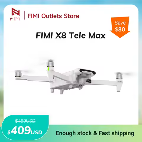 FIMI X8 Tele Max drone 30x Hybrid Zoom Wide-Angle Tele Camera 20KM range 4K 60fps 3-axis Gimbal GPS 