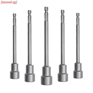 [ANSOUL] 150mm Long 6mm-19mm Hexagon Nut Driver Drill Bit Socket Wrench Extension Sleeve