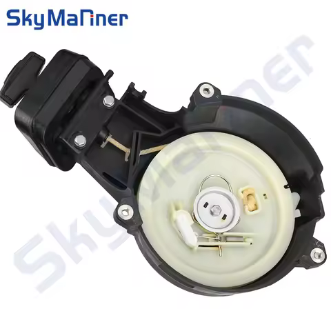 6B4-15710-00 6B4-15710 Starter Assy for yamaha 9.9HP 15HP 2-stroke Outboard Engine Boat Motor outboa