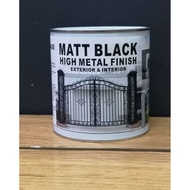 1L ( MATT BLACK ) HEAVY DUTY Brand Metal Paint Matt Black Cat Besi Hitam Mati / hitam
