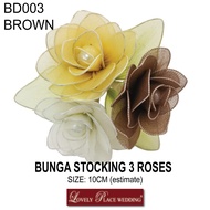 BUNGA STOCKING 3 ROSES