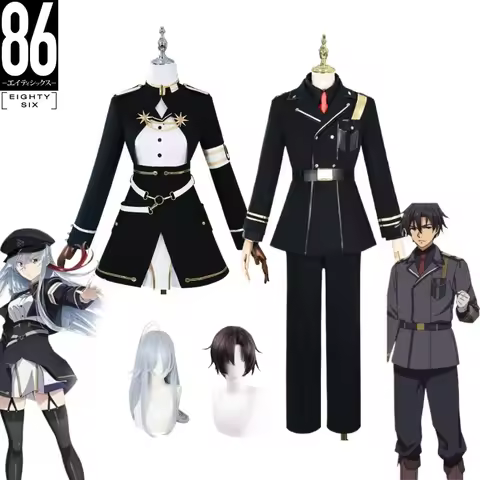 86 Eighty Six Cosplay Costume Shinei Nouzen Vladilena Milizé Lena Female Battle Outfit Complete Set 