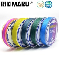Rikimaru “x4 Fierceness Fluoro Set” 4 Strand 300m Tournament Braided Fishing Line Japanese PE 6lb 10