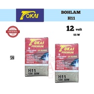 ORIGINAL TOKAI H11 12V HALOGEN HEADLIGHT BULB
