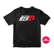 Initial D T-shirt Free Keychain 100% Cotton