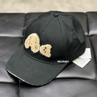 PALM ANGELS Bear Black Cap - New Original 100%