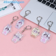 ANHENGXIN Stray Kids Keychain, Stray Kids Anime Skzoo Pendant Keyring, Creative Kpop Lovely Acrylic Cheems Pet Keychain Girls