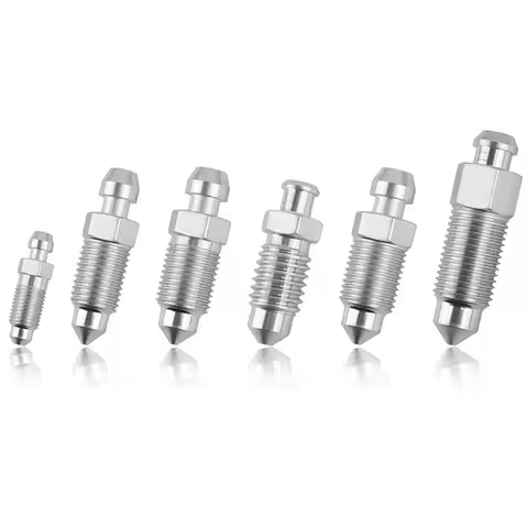 36PCS Brake Bleeder Screws Kit Brake Bleeder Valve Kit Replacement H9403-6 H9410-6 H9406-6 H9402-6 H