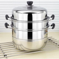 AIC Steamer 3 Layer Siomai Steamer Stainless Steel Cooking Pot Kitchenware COD hz&amp;