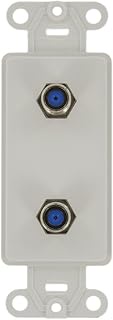 Leviton 40682-W CATV Video Decora Insert Flush Mount Jack, White