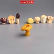 SMARTSIMPLE Cute Mushroom Figurines Healing Desk Decorative Ornament Computer Desktop Workstation & 