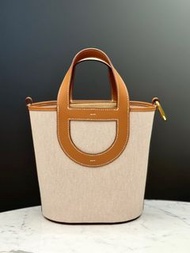 Hermes 愛馬仕 In The Loop 18 Toile H Swift Gold W Stamp 帆布 豬鼻 Picotin 水桶