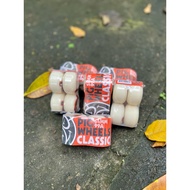 Pig Wheels Classic 54mm 99a white-black ORANGE. Skateboard Wheels. Skateboard Wheels.
