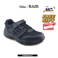 Dan's X BUM Equipment Kasut Sekolah Kanak-Kanak Unisex - Hitam CS809 Back To School Shoes